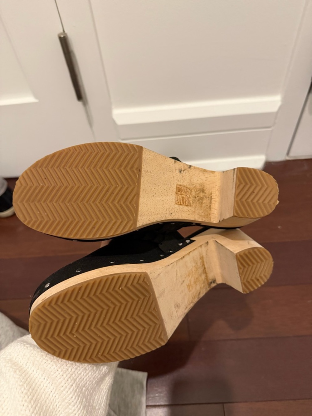 J. Crew Black Braided Clog Heels - Picture 3 of 4